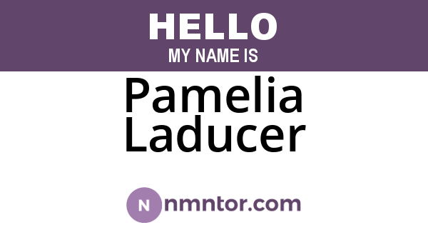 Pamelia Laducer