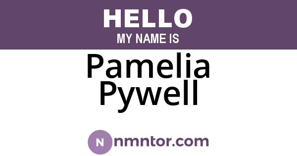 Pamelia Pywell