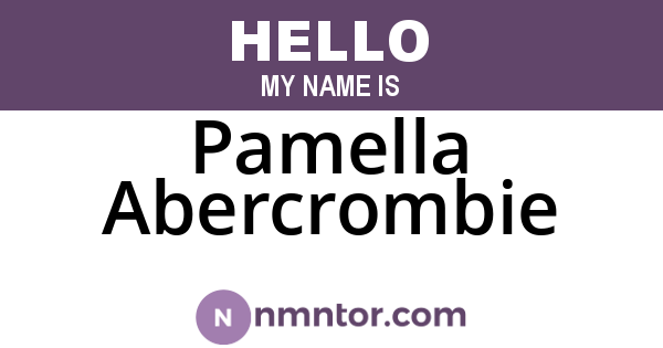 Pamella Abercrombie