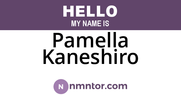 Pamella Kaneshiro