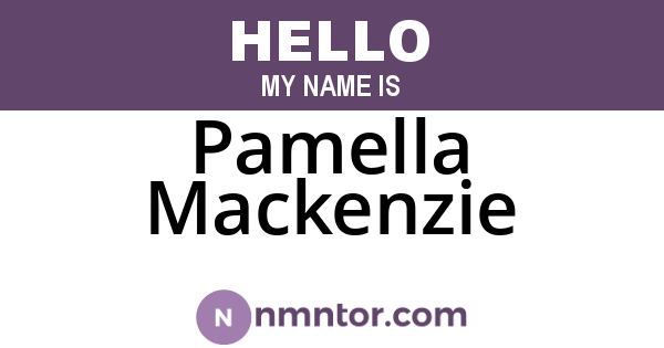 Pamella Mackenzie
