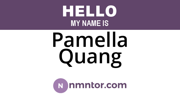 Pamella Quang