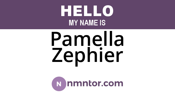 Pamella Zephier