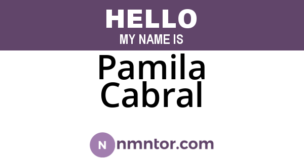 Pamila Cabral