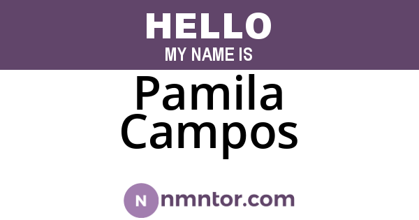Pamila Campos
