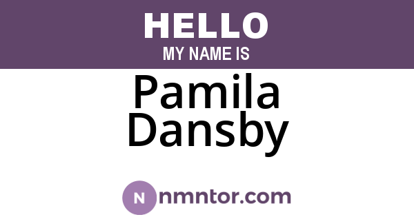 Pamila Dansby