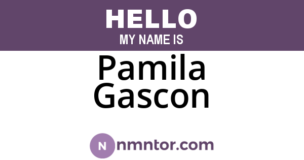 Pamila Gascon