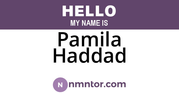 Pamila Haddad