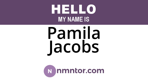 Pamila Jacobs