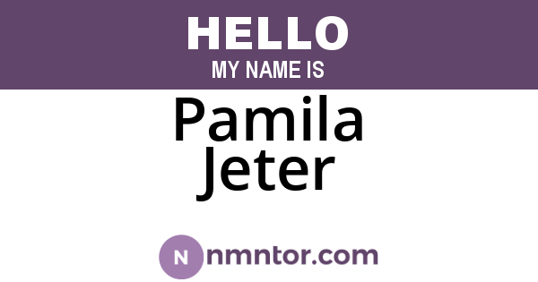 Pamila Jeter