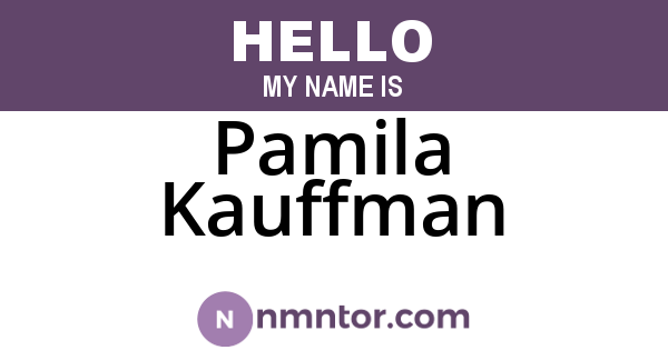 Pamila Kauffman
