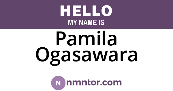 Pamila Ogasawara