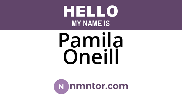 Pamila Oneill