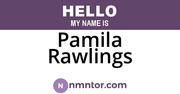 Pamila Rawlings