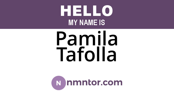 Pamila Tafolla