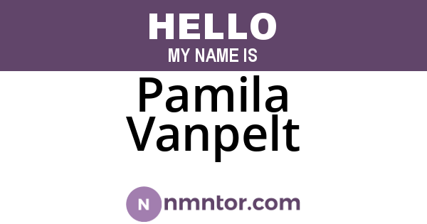 Pamila Vanpelt