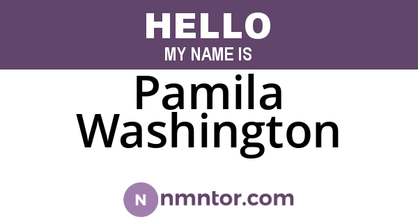 Pamila Washington