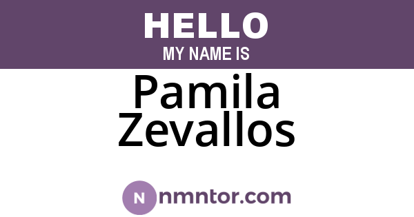 Pamila Zevallos