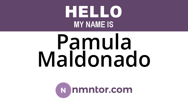 Pamula Maldonado