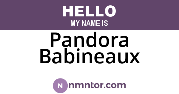 Pandora Babineaux