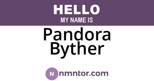Pandora Byther