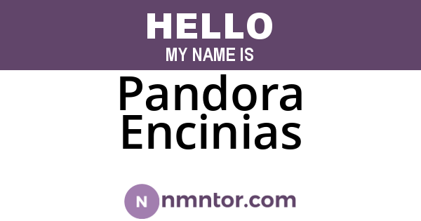 Pandora Encinias