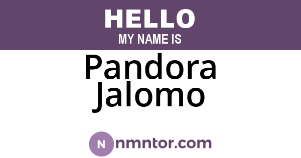 Pandora Jalomo