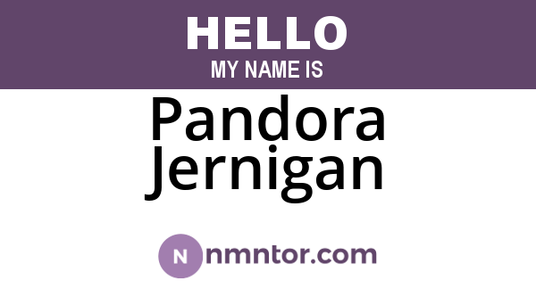 Pandora Jernigan