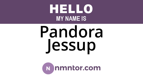 Pandora Jessup