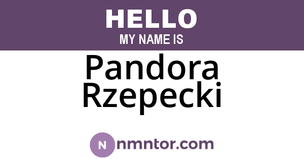 Pandora Rzepecki