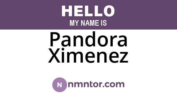 Pandora Ximenez