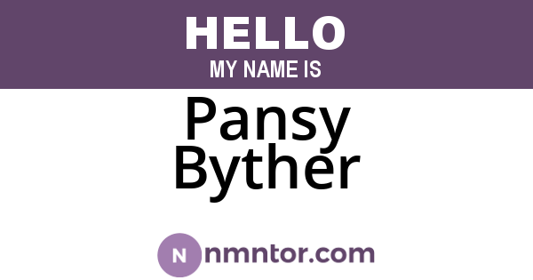 Pansy Byther