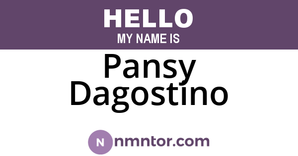 Pansy Dagostino