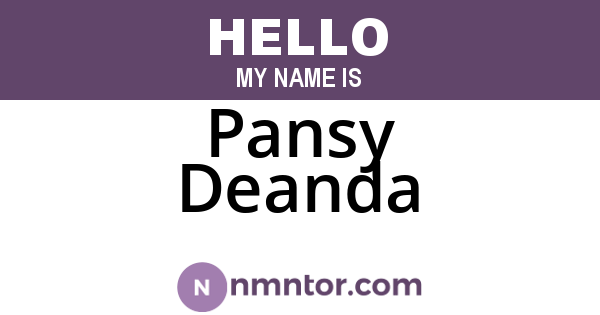 Pansy Deanda