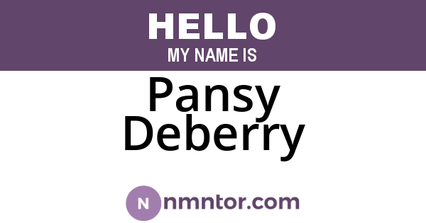 Pansy Deberry
