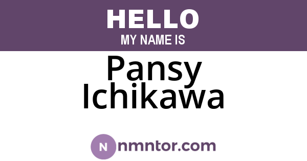 Pansy Ichikawa