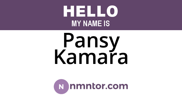 Pansy Kamara