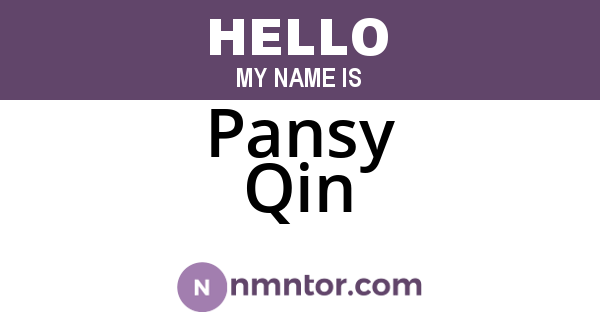 Pansy Qin