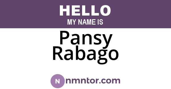 Pansy Rabago