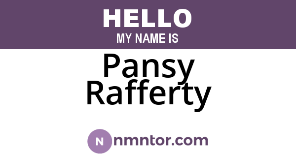 Pansy Rafferty