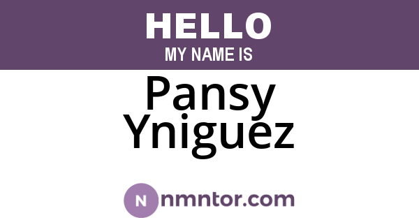 Pansy Yniguez