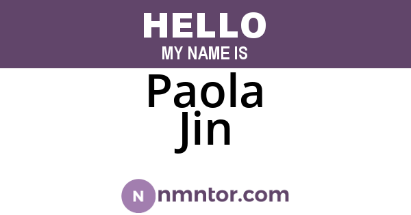 Paola Jin