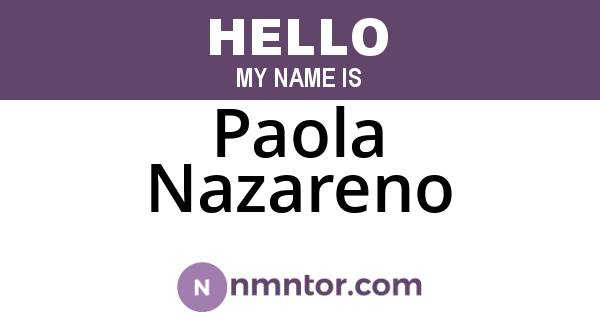 Paola Nazareno