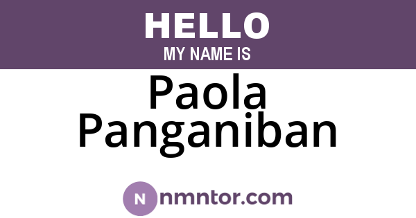 Paola Panganiban