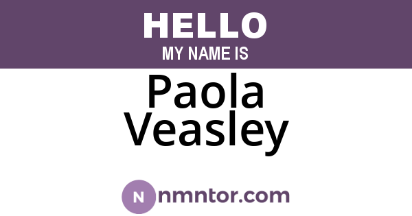 Paola Veasley