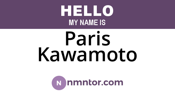 Paris Kawamoto
