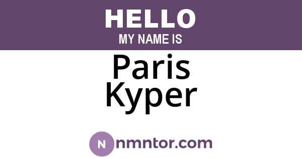 Paris Kyper