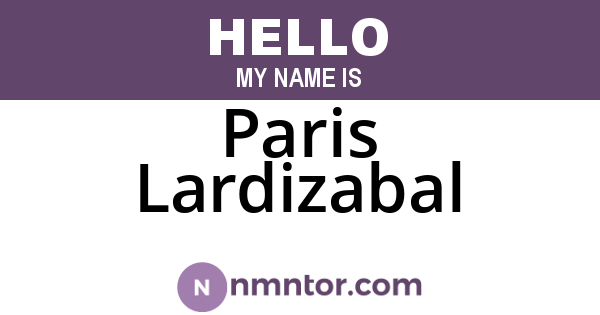 Paris Lardizabal