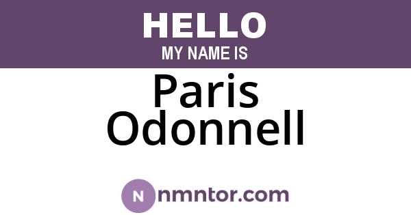 Paris Odonnell