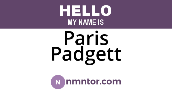 Paris Padgett
